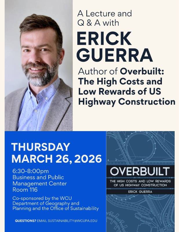 Flyer of Erick Guerra lecture event. Click for PDF.