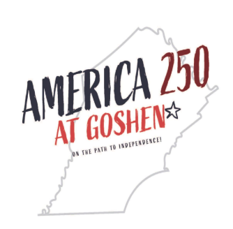 America 250 at Goshen, county map outline