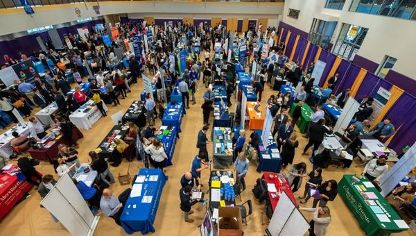 Photo of Job & Internship Fair from above