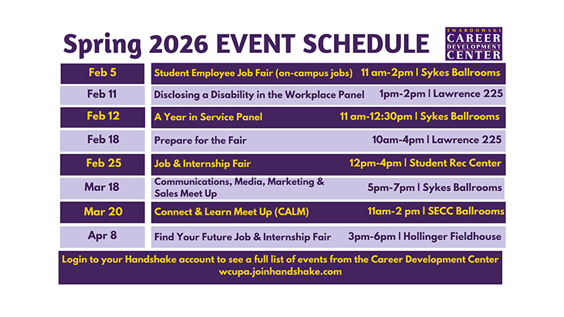 Fall 2026 Event Schedule