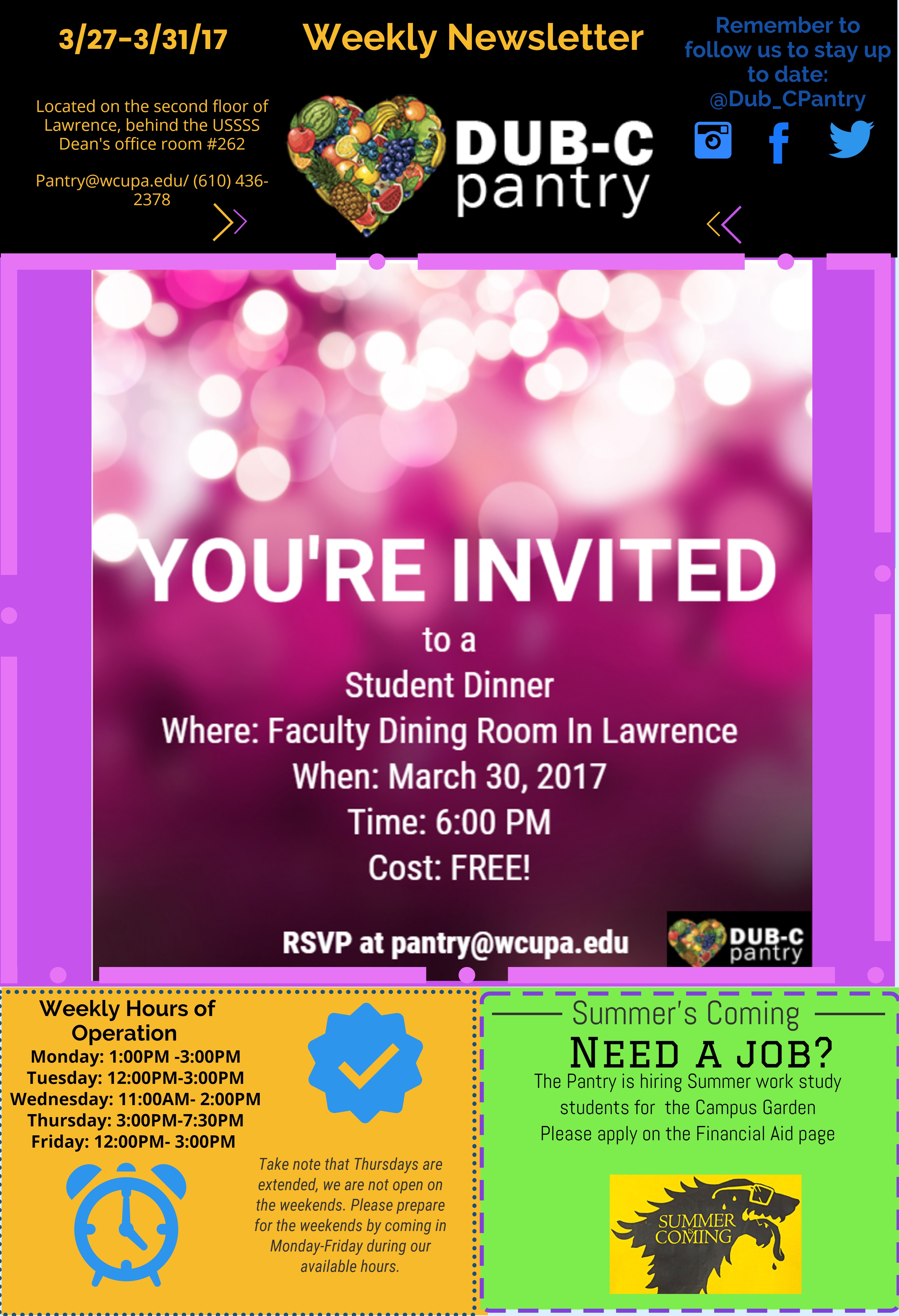 Newsletter 3/27