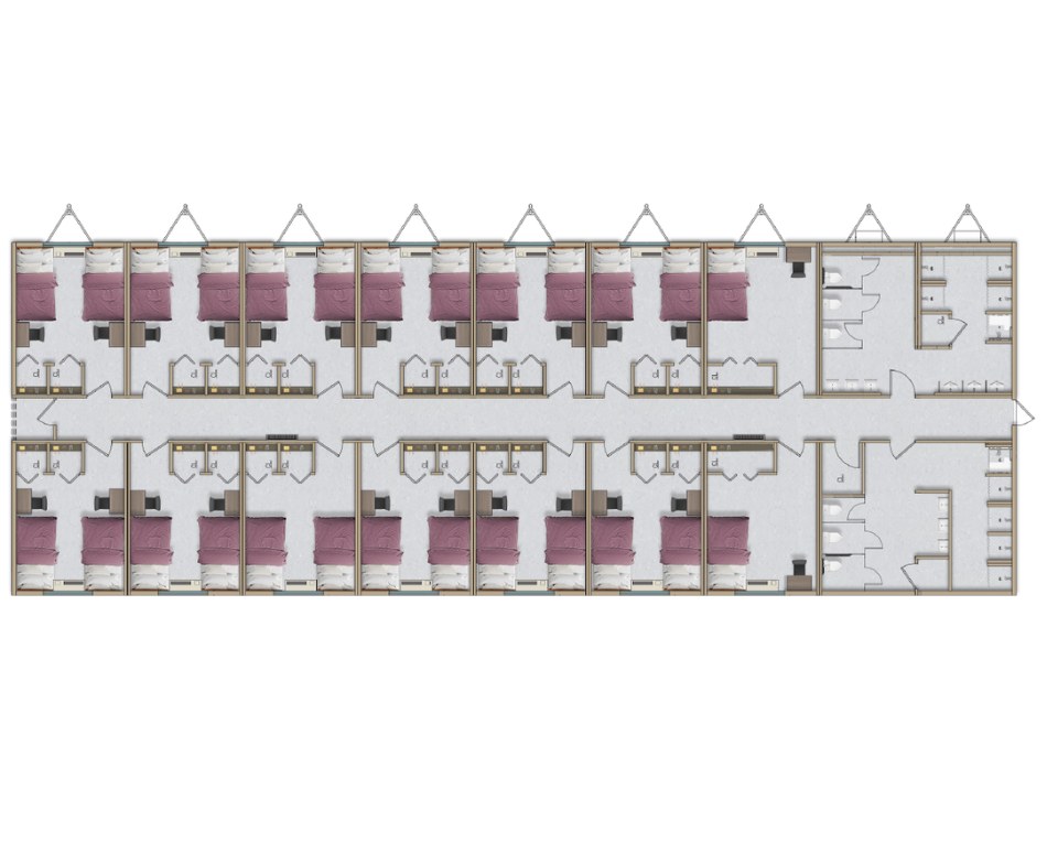 Matlack Court Building Layout - Doubles