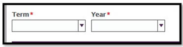 Term and Year