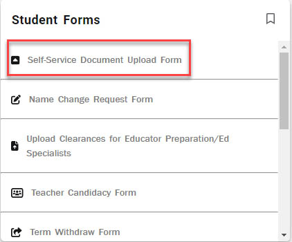 Student forms