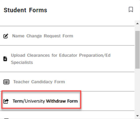 Student forms