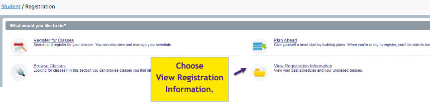 Registration info