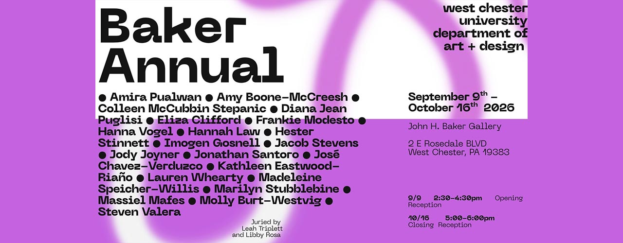 Art + Design: John H. Baker Gallery Showcases Work by 21 Regional Artists September 9 – October 16