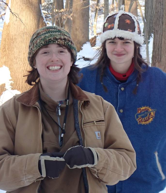 GNA Student Intern Mary Teresa O'Hara (left) with friend and GNA intern Sophie Dickenson