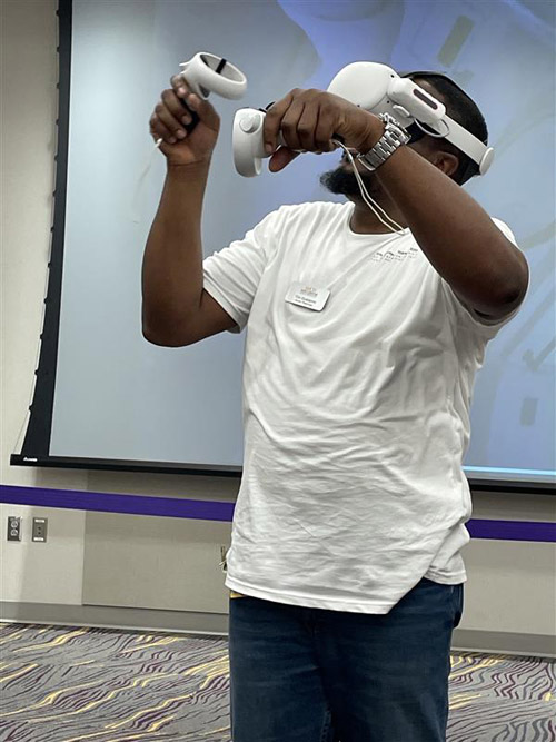 image of a person using a virtual reality headset thumbnail