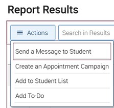 Creating a Dean's List Report in Navigate by Major 8